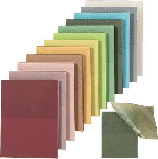 Mr. Pen- Transparent Sticky Notes, 1.5x2, 600 Sheets, Vintage Colors, See Through Sticky Notes Clear, Translucent Sticky Notes, Stocky Notes for Bible Journaling