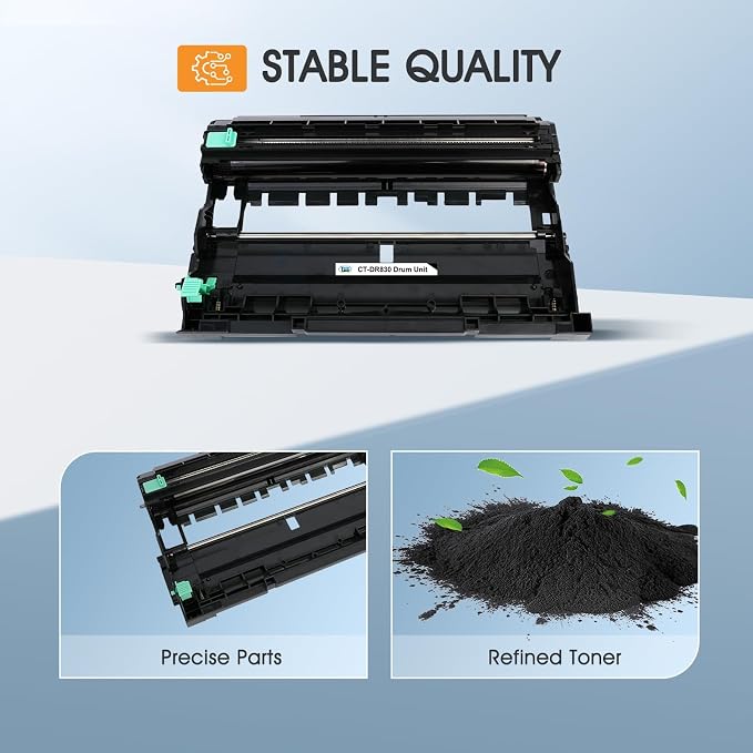 DR830 Drum Unit DR-830 for Brother DR 830 Drum Unit HL-L2460DW Printer | Compatible for HL-L2460DW HL-L2405W DCP-L2640DW HL-L2400D HL-L2460DWXL HL-L2865DW HL-L2480DW MFC-L2807DW Printer (2-Pack)