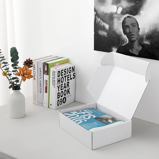 10x5x3 inch White Shipping Boxes for Small Business- Set of 25