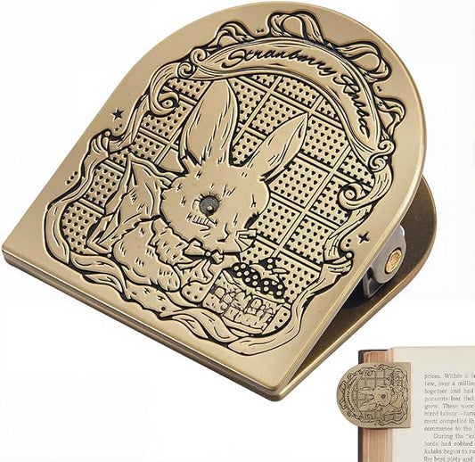 CRASPIRE Rabbit Journal Metal Clip Vintage Travelers Notebook Book Bill Binder Clips Holder Bunny Alloy Antique Bronze Decorative Travelers for TN Travelers Art Reading Decoration Accessories