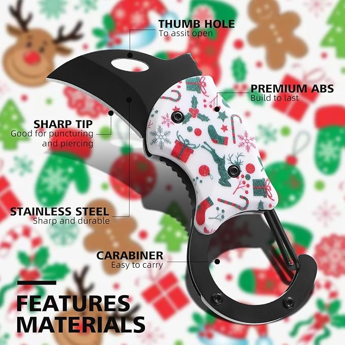 Small Pocket Knife for Women Men，Cute Box Cutter，Folding Utility Knife with 1.38''Sharp Blade，Mini EDC Knives for Everyday Carry,Ideal Gifts for Men and Women（Christmas Gifts）