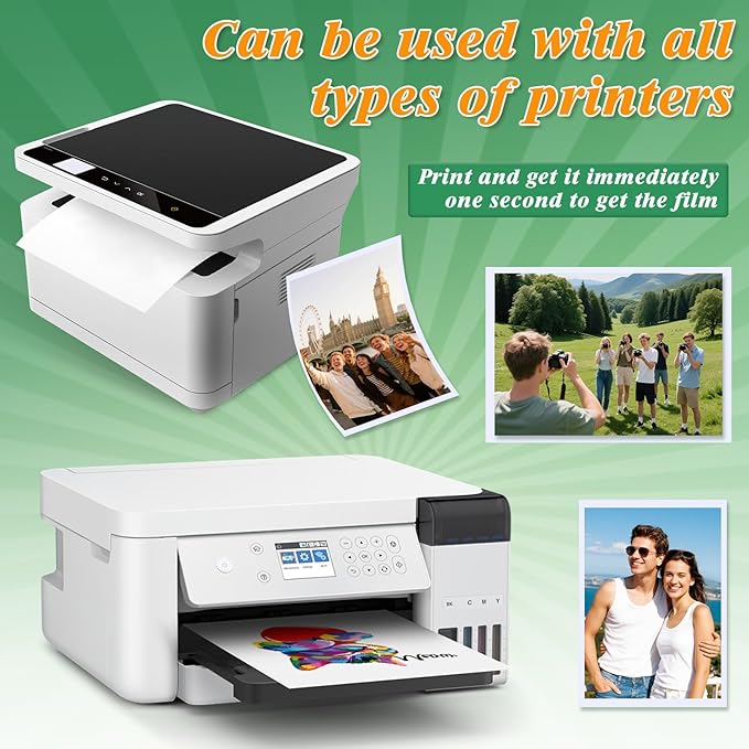 LOKUNN 30 Sheets Photo Paper Glossy, Printer Photo Paper 8.5 x 11 Suitable for Dye Inkjet Printers. Convenient for Home Use. Can Print Photos, Advertising Covers, Recipe Cards