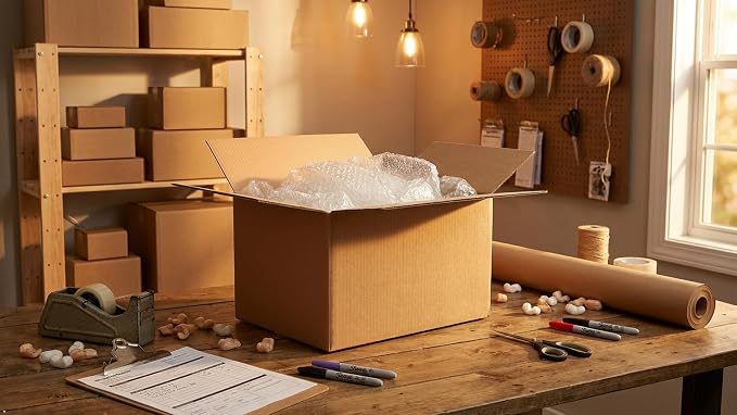 Corrugated Shipping Boxes, 21 x 14 x 9 inch, 20 Pack | Medium Mail, Packaging
