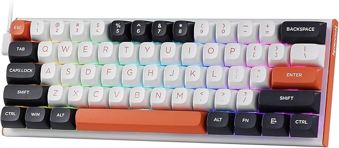 Redragon K683 Rapid Trigger HE Gaming Keyboard, 60% 61 Keys Wired Mechanical Keyboard w/Hyper-Fast Actuation, Dedicated Hall Effect Magnetic Switch, Actuation Point Adjustable, 8K Hz Polling Rate