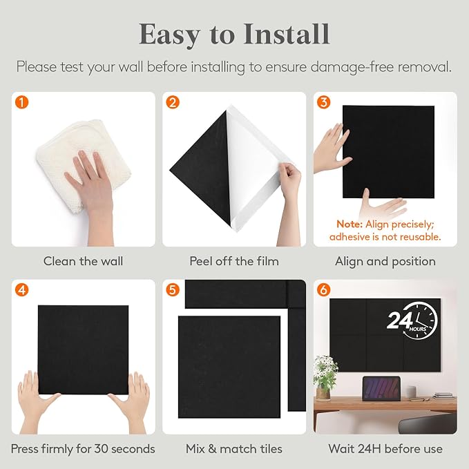 Lifewit 48"x 36" Felt Bulletin Board with Self-Adhesive, 12 Pack Cork Board Alternative for Walls, Large Pin Board Vision Board Message Board with 50 Pushpins for Office Decor, Room Decor, Pink
