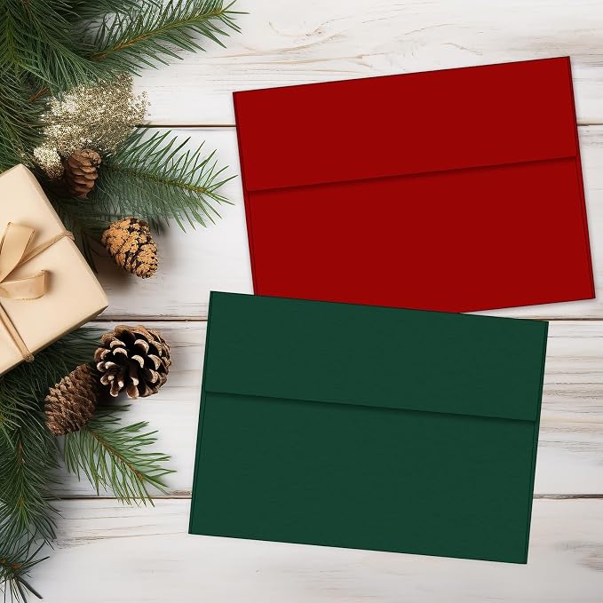 4x6 Envelopes For Invitation(50, Red, A6) | A6 envelope 4.75x6.5 inch,Envelopes for cards,Self Seal envelopes for weddings, greeting cards,baby shower,photos,birthday