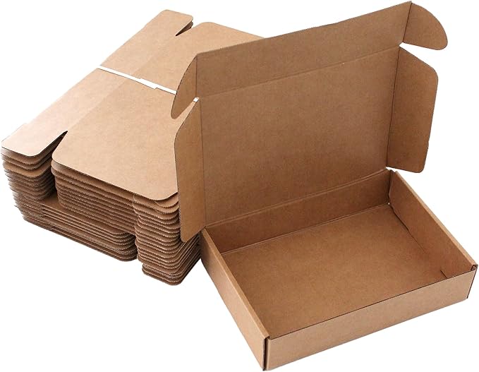 9x6x2 inch Shipping Boxes 20-Pack, Brown Corrugated Cardboard Boxes for Shipping, Mailing & Packaging Gifts, Books, DIY Crafts, Ecommerce & Small Business