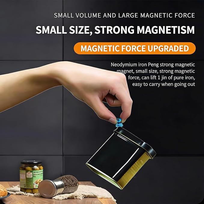 Strong Fridge Magnets, 80 Pack, 11 x 17 mm Multicolor, Heavy-Duty Magnetic Push Pins for Refrigerator, Whiteboard, Office, Classroom, Kitchen & Locker Decoration