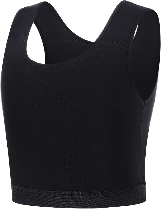 GCTBL Chest Binder for Transgender Half FTM Binder Trans Breathable Compression Bra