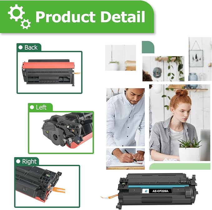 Aztech 26A CF226A M402n Compatible Toner Cartridge Replacement for HP 26A CF226A CF226X for HP LaserJet Pro M402n M402dw M402dn MFP M426fdw M426fdn M426dw Printer Ink (Black 4-Pack)
