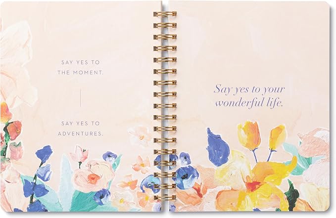 Compendium Spiral Notebook - Life Is Beautiful — A Designer Spiral Notebook with 192 Lined Pages, College Ruled, 7.0”W x 9.25”H