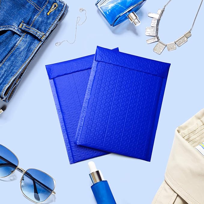Metronic Blue Bubble Mailers 6x10 600 Pack Self-Seal Padded Mailer Usable Size 6x9'' Padded Envelopes, Bubble Mailers Bulk Package Packing Shipping Supplies for Small Business, Boutique