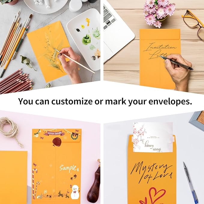 Joyberg 6x9 Envelopes Self Seal, Yellow Envelopes 6x9 Printable, Catalog Mailing Envelopes 6 x 9 Tear Resistant, Kraft Envelope for Mailing Letters, Documents, Photos, Invitation Cards