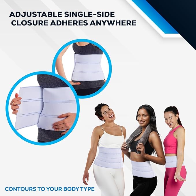 NYOrtho Abdominal Binder Lower Waist Support Belt - Compression Wrap for Men and Women MADE IN USA