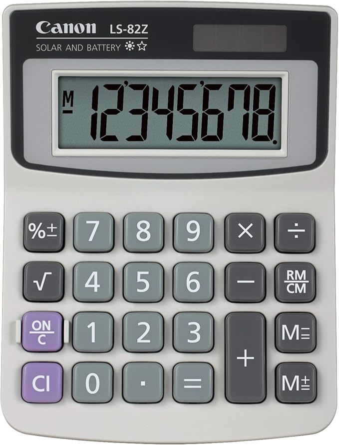 Canon LS-82Z Handheld Calculator, White