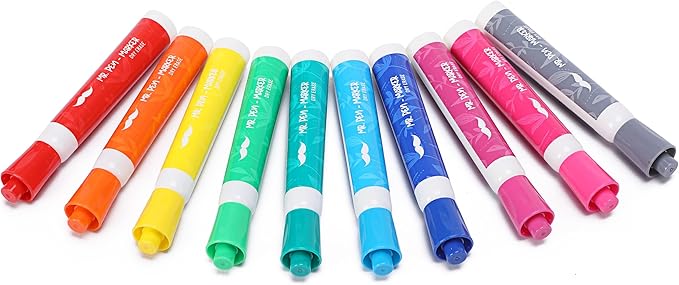 Mr. Pen- Dry Erase Markers, 10 Pack, Assorted Colors, Low Odor Ink, Chisel Tip, White Board Markers Dry Erase, Ideal for Classroom, Back to School Supplies, Teachers, Office, Whiteboard & Home