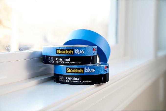 ScotchBlue Original Multi-Surface Painters Tape, 3 Inch Wide (2.83 In. x 60 Yds) 1 Roll, Blue Paint Tape Protects Surfaces and Removes Easily, Masking Tapes for Indoor and Outdoor Use (2090-72NC)