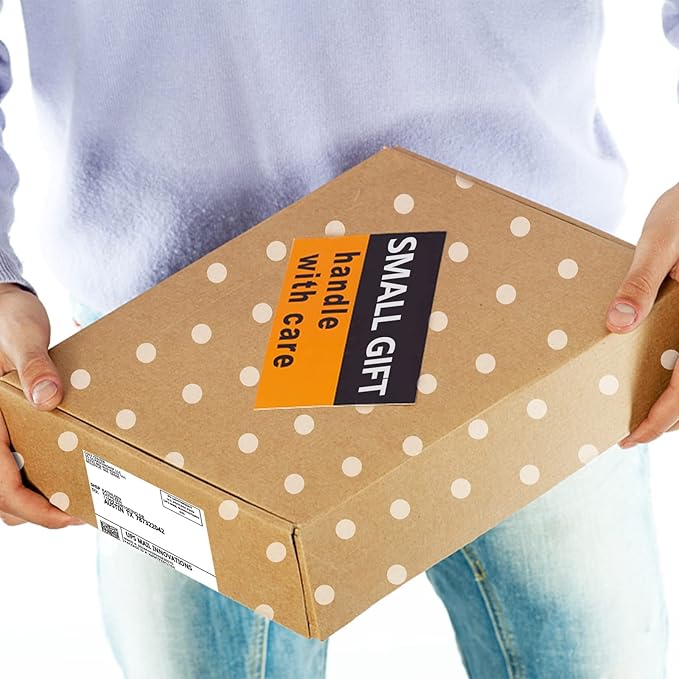 25 Pack Recyclable Corrugated Box Mailers,Kraft Cardboard Box White Polka Dot Printed for Shipping, Medium Mailing Boxes for Packaging Business, Mailer, Gift Packing, Crafts Packing(11"x 8"x 2")