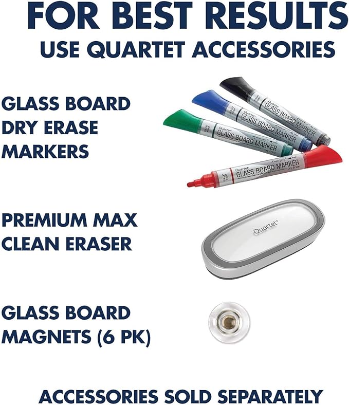 Quartet Dry Erase Board, Magnetic Whiteboard 8' x 4', Glass Board for Wall, Infinity, Brilliance White (G29648W)