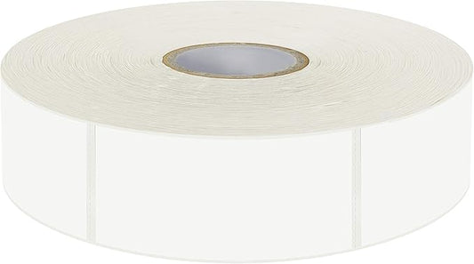 1000 Removable Food Labels, Water/Oil/Tear Resistant Blank Stickers with Perforation Line for Food Containers, Freezer, Fridge, Jars, Pantry, Organization (1” x 2”)