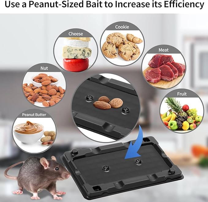 LULUCATCH Mouse & Insect Traps 20 Pack, Heavier Sticky Traps with Non-Toxic Glue for Small Mice & Insects. Sticky Mouse Traps Indoor, Easy to Set, Pet Safe Pest Control