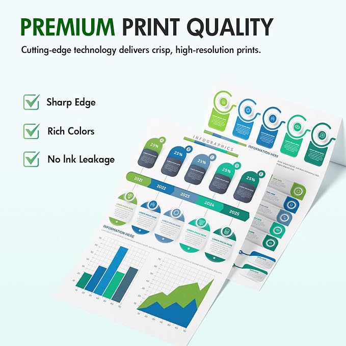 63 63XL Ink Cartridges Black and Color Combo Pack for HP 3830 4520 Printers | Replacement for Envy 4520 OfficeJet 3830 HP63XL for HP Envy 4512 OfficeJet 4650 5255 5258 5200 DeskJet 1112 Printer 2-Pack