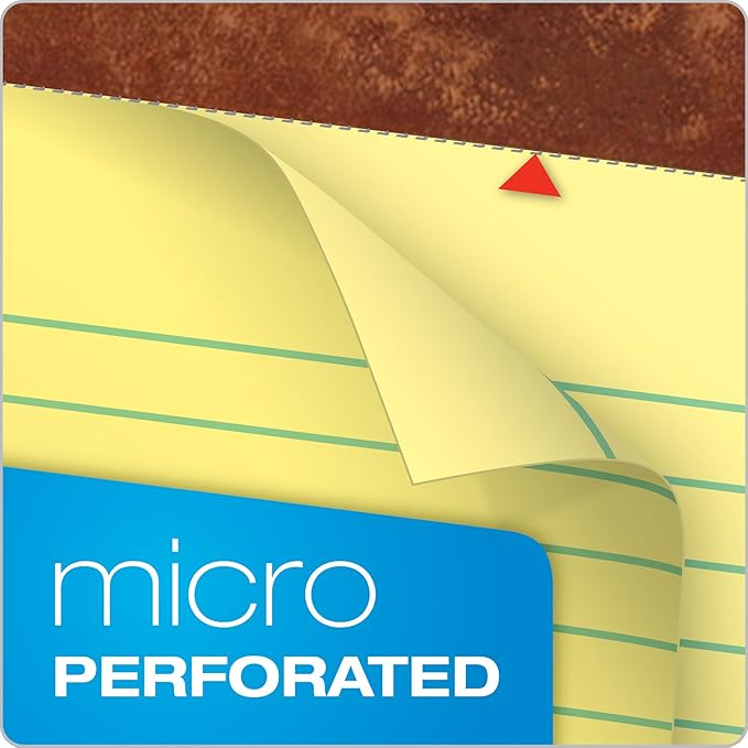TOPS 5 x 8 Legal Pads, 12 Pack, The Legal Pad Brand, Narrow Ruled, Yellow Paper, 50 Sheets Per Writing Pad, Made in the USA (7501)