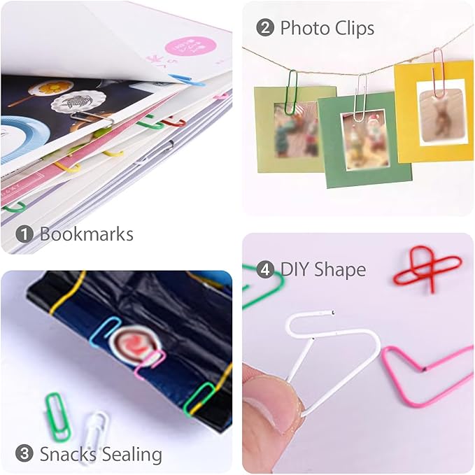 Paper Clips 100 Pcs 2 Inch Large Paperclips, for Office School Daily DIY Paperwork Supplies