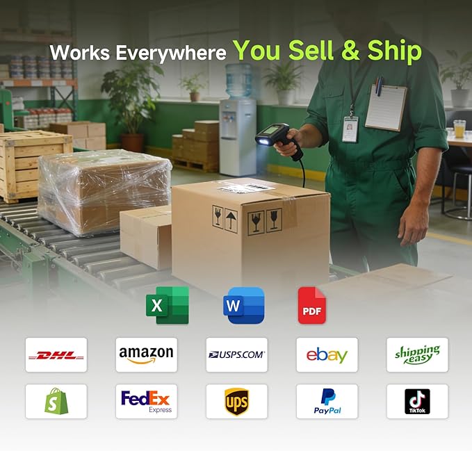 Thermal Shipping Labels 4x6, 500 Sheets Fanfold Direct Thermal Labels, Perforated & Strong Adhesive Mailing Labels Compatible with Rollo, MUNBYN, Nelko, Zebra Printer (Commercial Grade)