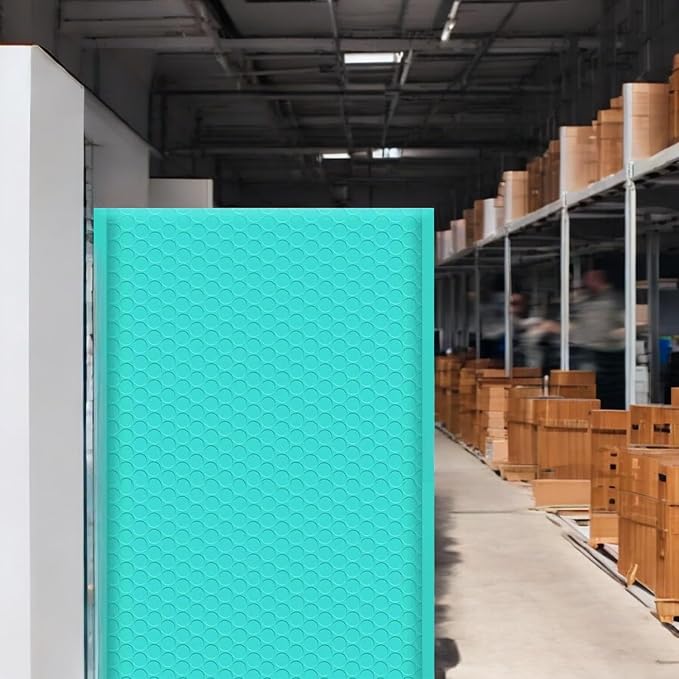 iMBAPrice 8.5x12 Inches Teal Color Polybubble Bag, 100-Pack Medium Size #2 Self Seal Poly Bubble Mailers Padded Packing Envelopes (Total 100 Bags)