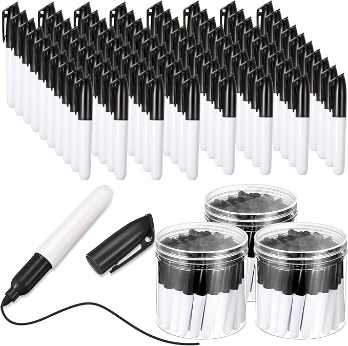 Ctosree 120 Pcs Mini Dry Erase Markers for Nurses Badge Erasable Whiteboard Markers with Cap ClipsLow Odor Dry Erase Pens for Office Supplies