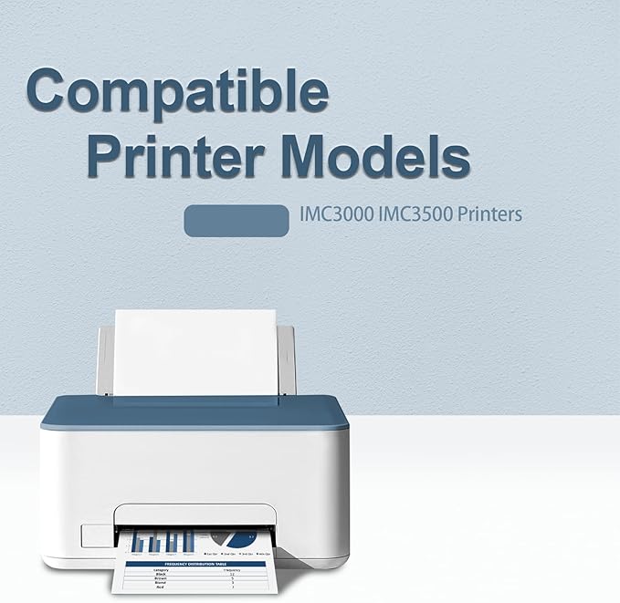 IMC3000 IMC3500 Toner Cartridge Black( 842251) with Chip Compatible with Ricoh IMC3000 IMC3500 Printers(2-Packs)