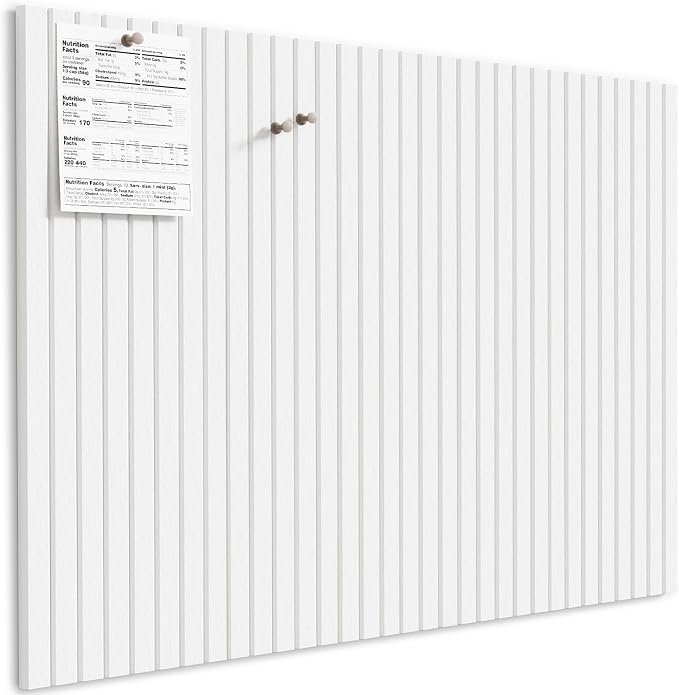 MaxGear Bulletin Board 48" x 36", White Felt Wall Tiles Home Decor | Cork Board For Walls Alternative, 12 Pack 11.8" x 11.8" 3D Wall Panels, Poster Felt Board, Pin Board For Office, Room Decor