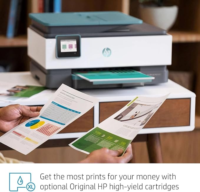 HP Officejet Pro 8028 All-in-One Printer Wireless Printer, Take control of Printing, Scanning, Copying, and Fax Jobs at Home and Office, Built-in Wifi via Mobile Device, Cloud-Based, 3UC64A (Renewed)