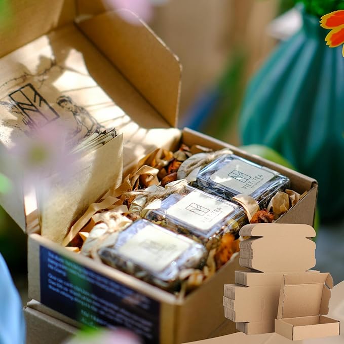 100 Pcs 6 X 4 X 1.6 Inches Shipping Boxes Corrugated Cardboard Boxes Mailing Packaging Boxes for Packing Moving Storage Small Items Small Shipping Mailer Box