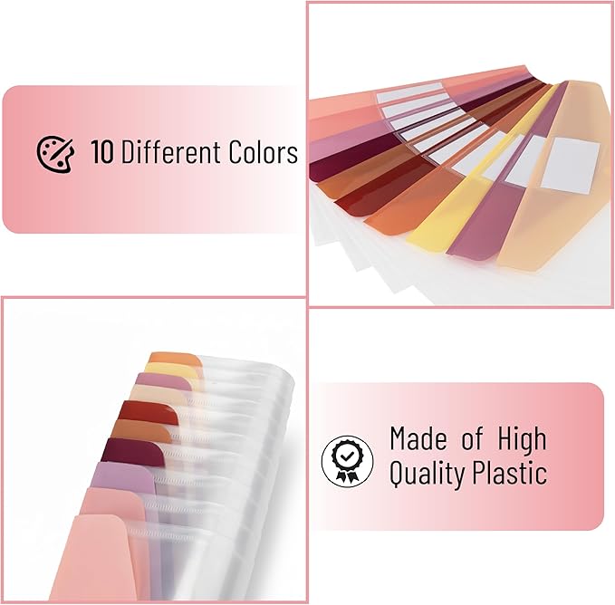 Mr. Pen- Clear Plastic Envelopes, 10 Pack, A4, Letter Size, Colorful, Clear Folders for Documents Plastic Envelopes for Documents
