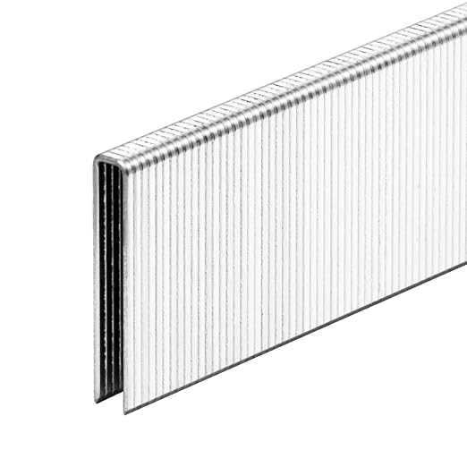 meite 18 Gauge 1/4-Inch Narrow Crown Staples, 1-1/4-Inch Length Heavy Duty Galvanized Upholstery Staples for Electric or Pneumatic Narrow Crown Stapler Guns (8 Boxes)