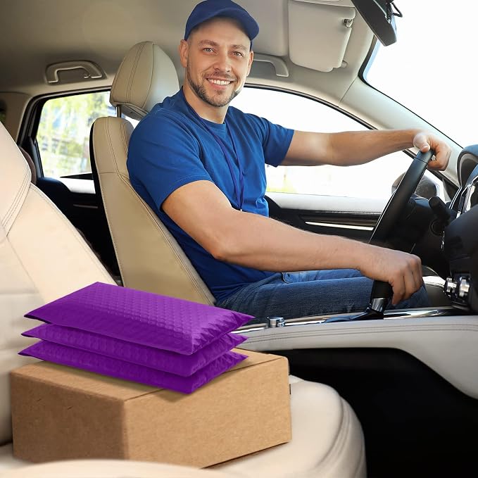 UCGOU Large Bubble Mailers 12x16" 25 Pack Usable Size 12x15" Purple Padded | Waterproof Self Seal Adhesive Padded Envelopes Bulk for Small Business Opaque Shipping Bags for Mailing Jewelry Makeup Book
