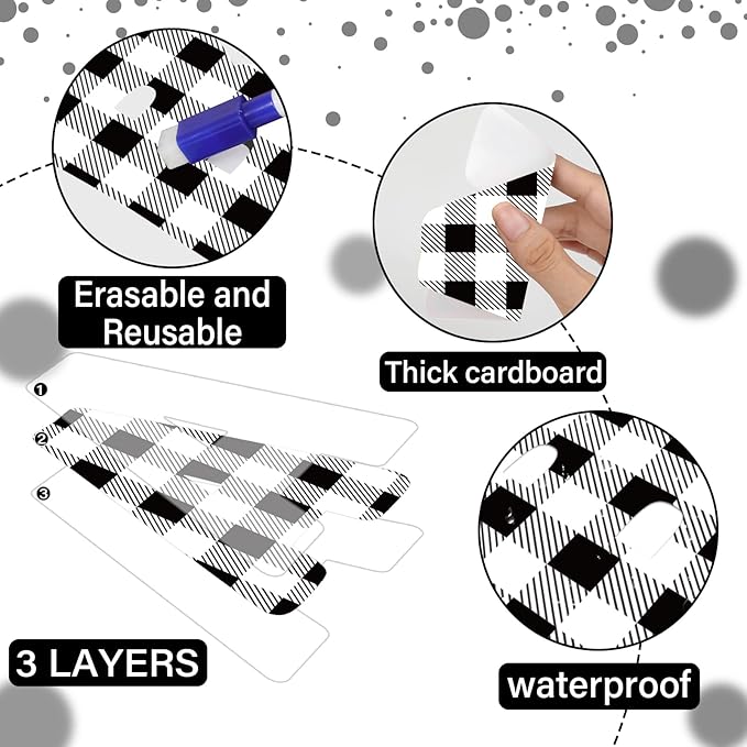 Qyeahkj 150 PCS Large 7" Font Bulletin Board Letters Punctuation Cutout Combo Black White Checkered Border Letter Decoration for Classroom Alphabet Poster Wall Bulletin Board Display Home School Decor