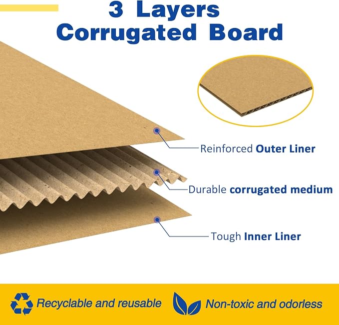 30 Pack 8x6x6 inches Small Shipping Boxes Brown Corrugated Cardboard Boxes for Packing, Mailing, Moving, Business
