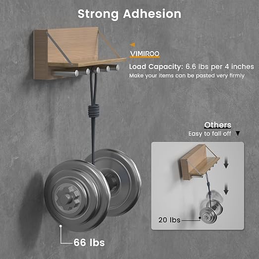 vimiroo Double Sided Tape Heavy Duty, 16.4FT Nano Tape, Extra Large Clear Mounting Tape, Removable Traceless Adhesive Tape, Strong Grip for Picture Hanging, Posters, Carpet, Wall Decor
