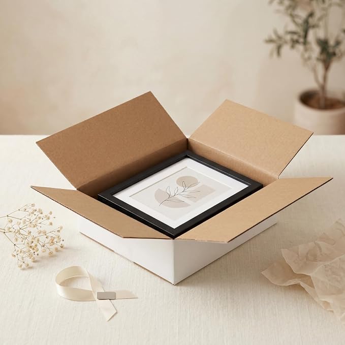WIFTREY 12x12x3 inches White Shipping Boxes Pack of 15, Corrugated Cardboard Boxes 12 x 12 x 3 for Packaging Small Business, Moving, Mailing