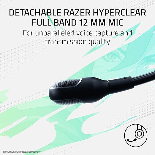 Razer BlackShark V3 Pro Wireless ANC Gaming Headset for Xbox: Full Band Mic - 50mm Driver - 2.4 GHz, Bluetooth, USB, 3.5mm - Works with PC, Mac, PS5, Nintendo Switch - Long Battery Life - 2XKO Edition