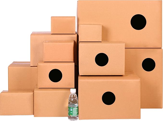 PARLAIM 2 Inch Color-Coding Labels, 500 per Roll Round Permanent Adhesive Color Coding Circle Dot Stickers for Inventory Office Home(Black)