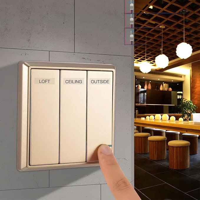 650 PCS Light Switch Labels,Transparent Switches Identification Stickers Label for Home Office