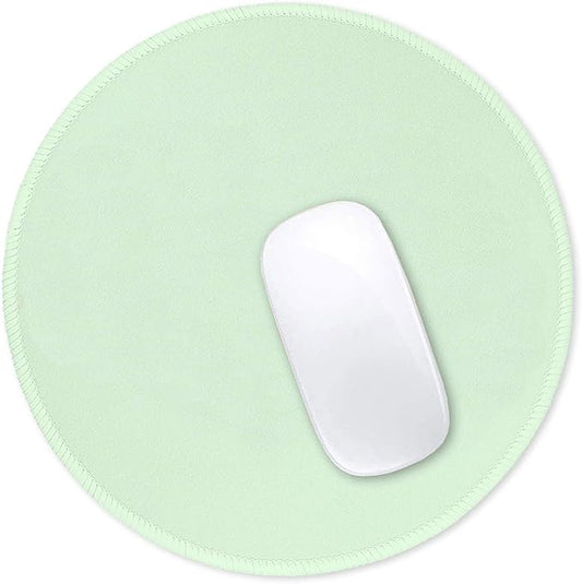 Hsurbtra Mouse Pad, Premium-Textured Small Round Mousepad 8.7 x 8.7 Inch Lake Green, Stitched Edge Anti-Slip Waterproof Rubber Pretty Cute Computer Mat for Office Home Gaming Laptop Men Women Kids