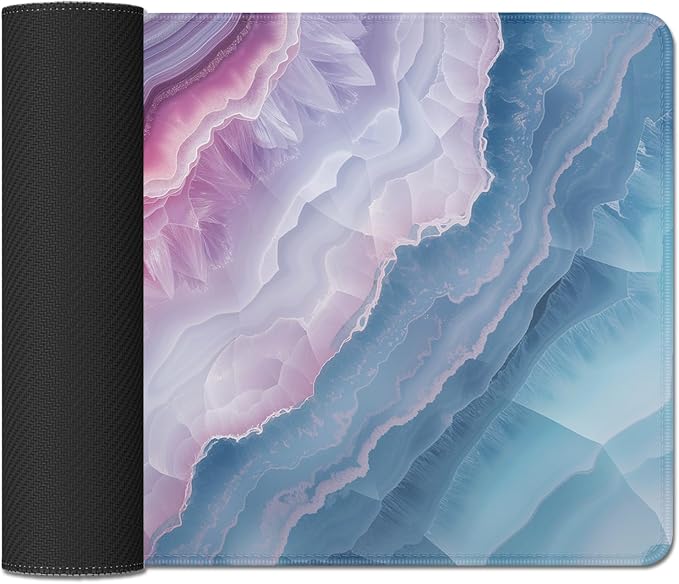 Aesthetics Mouse Pad Desk Mat Large Desk Pad Computer Pad Long Mousepad | Stitched Edges Rubber Non-slip Girls Office Study Gaming Computer Keyboard Laptop PC XL Extended