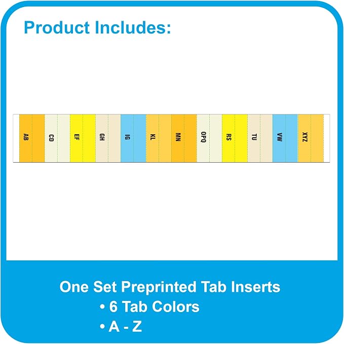 C-Line Zippered Binder with Expanding File, 2" Expansion, 7 Sections, Zipper Closure, 1/6-Cut Tabs, Letter Size, Bright Blue