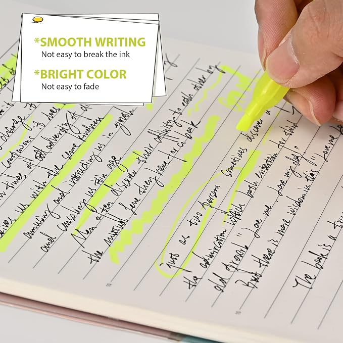 coruscant 80 packs of highlighters, yellow highlighter, wide chisel tip marking, quick drying, bulk fluorescent pen marking, non-toxic and tasteless, suitable for schools offices and home.