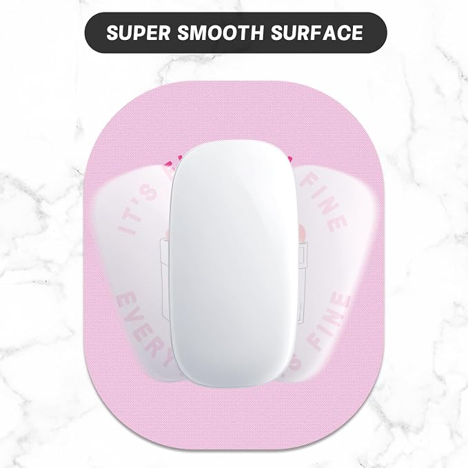 Small Mouse Pad, 6 x 7 Inch, Oval Mini Mouse Pad with Non-Slip Rubber Base for Laptop Wireless Mouse Keyboard Tray Mousepad, Cute Dumpster